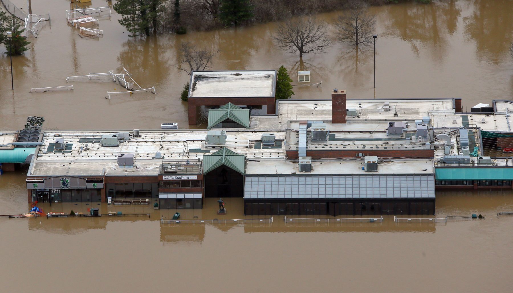 Meramec River floods St. Louis Soccer Park